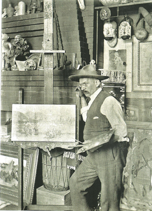 John Hauser in his Cincinnati studio