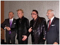 Siegfried and Roy with Bill Hetzler, at right